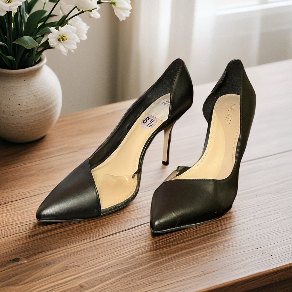 Nine West Black Pointed Toe Heels